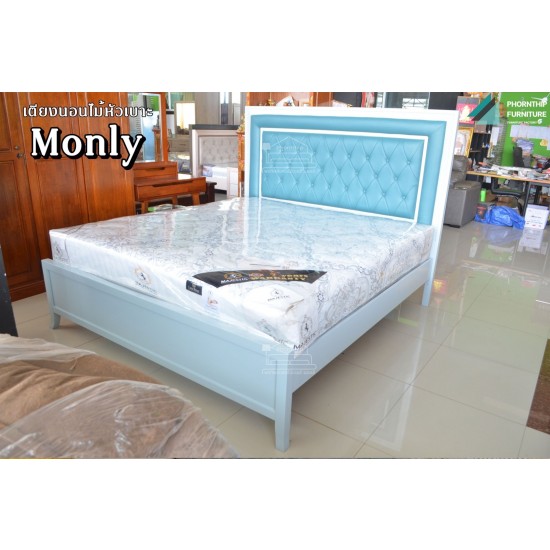 เตียงนอนไม้หัวเบาะ MONLY